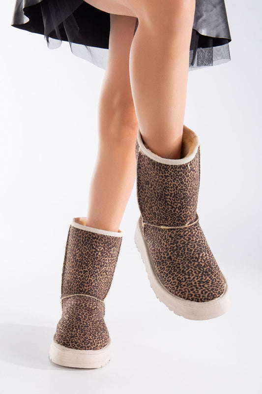 Celio Kalın Taban Ugg Leopar