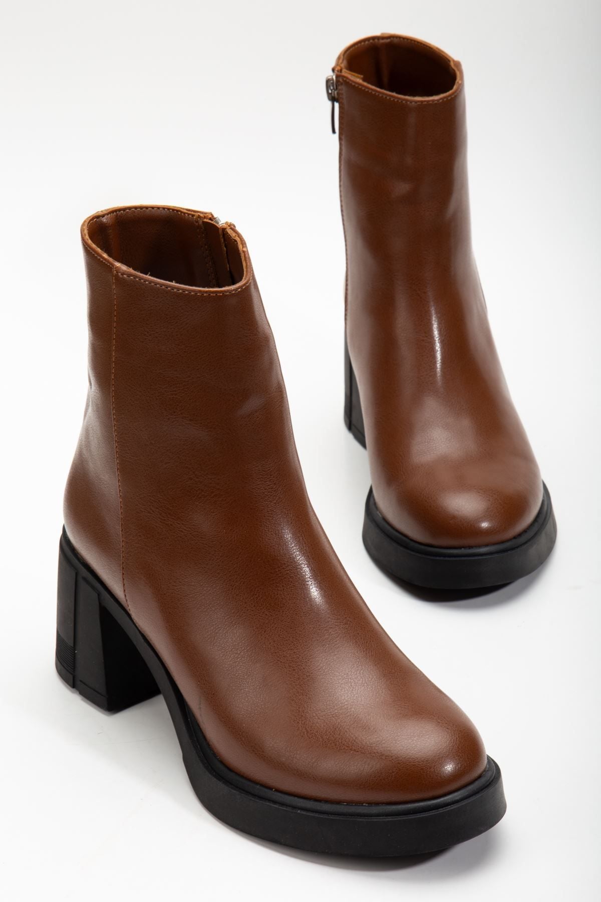 Emily Heeled Leather Boots Ten