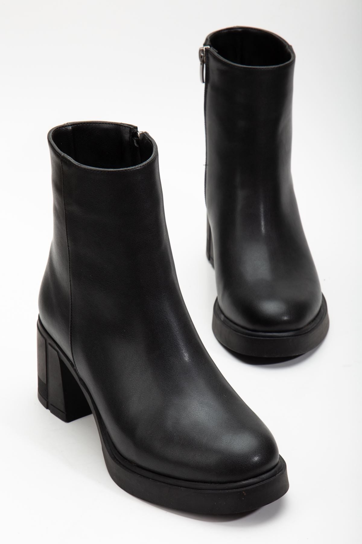 Emily Heeled Leather Boots Ten