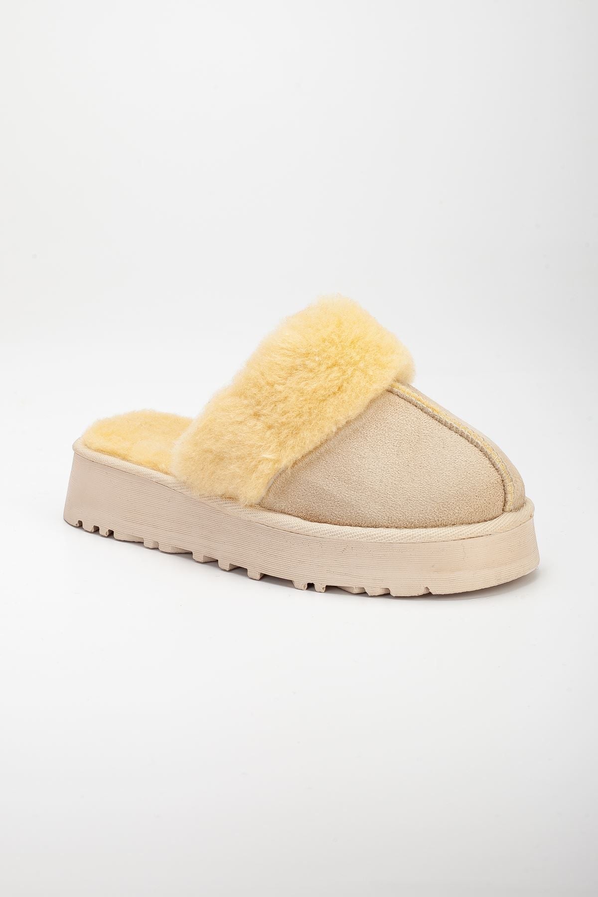 Lidya Ugg Slippers Tan
