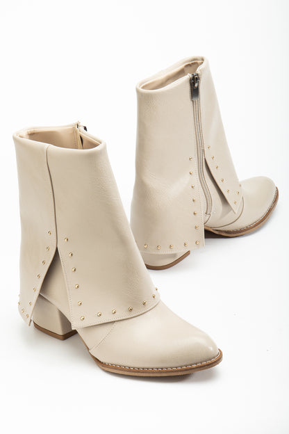 Lilya Trop Detaylı Topuklu Bot