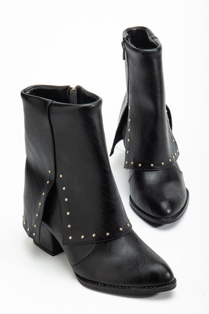 Lilya Trop Detaylı Topuklu Bot