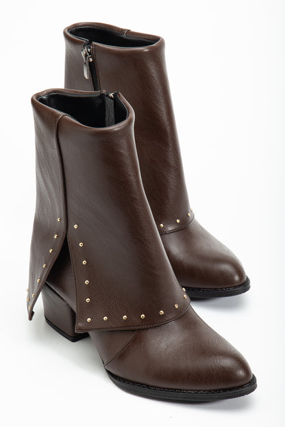 Lilya Trop Detaylı Topuklu Bot