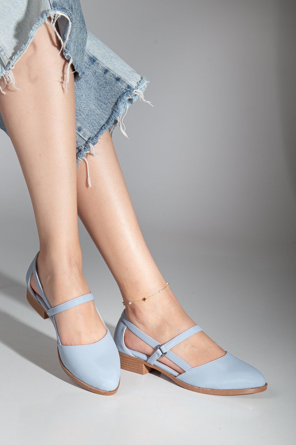 Mary Low Heel Shoes Mint Green